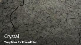  Presentation with cracked - PPT theme enhanced with cracked soil background background and a dark gray colored foreground
