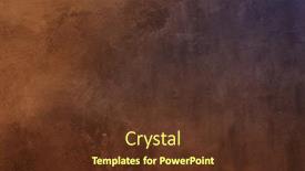  Presentation with cracked wall - Presentation design featuring cracked-stone-wall-background-close background and a tawny brown colored foreground