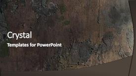  Presentation with cracked wall - Theme with cracked stone wall background background and a dark gray colored foreground