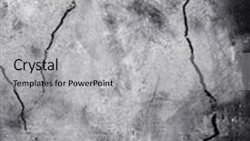  Presentation with cracked wall - Theme consisting of page break - cracked wall background and a light gray colored foreground