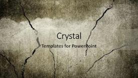  Presentation with cracked wall - Beautiful presentation design featuring cracked wall backdrop and a mint green colored foreground