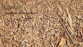  Presentation with lumber - PPT theme having cracked-wooden-and-lumber-sawdust background and a coral colored foreground