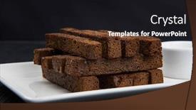  Presentation with garlic - Slide deck enhanced with crackers-with-garlic-from-black background and a black colored foreground