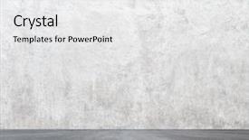  Presentation with cracked concrete vintage wall - Slide deck enhanced with crackle - empty room with concrete wall background and a white colored foreground