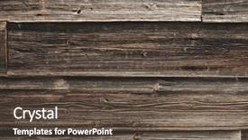  Presentation with nail - Audience pleasing PPT layouts consisting of cracks and nail hole backdrop and a tawny brown colored foreground