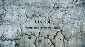  Presentation with crack - Beautiful theme featuring cracks in the concrete wall backdrop and a  colored foreground