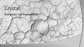  Presentation with salt - PPT theme having cracks on the salt ground background and a light gray colored foreground