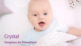  Presentation with baby sleep - Amazing theme having cradle insomnia and sleep disorder backdrop and a  colored foreground