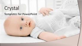  Presentation with baby sleep - Cool new slide deck with cradle insomnia and sleep disorder backdrop and a  colored foreground