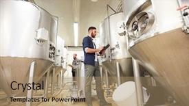  Presentation with craft beer - Slide deck consisting of craft brewery or non background and a  colored foreground