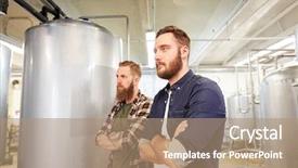  Presentation with craft beer - PPT theme having craft brewery or non background and a  colored foreground