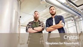  Presentation with brewery - PPT theme having craft brewery or non background and a coral colored foreground