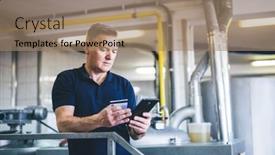  Presentation with brewery - Slide deck consisting of craft-brewery-owner-or-manager background and a coral colored foreground