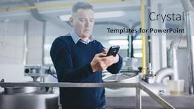  Presentation with brewery - Presentation enhanced with craft-brewery-owner-or-manager background and a light blue colored foreground