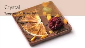  Presentation with blackberry - Theme with craft-chocolate-bar-with-dry background and a gold colored foreground