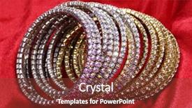  Presentation with craft fair - Amazing PPT theme having craft fair - fashion bracelets on red background backdrop and a tawny brown colored foreground