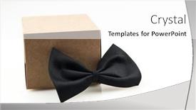  Presentation with romantic gift - Colorful presentation design enhanced with craft-gift-box backdrop and a white colored foreground