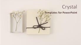  Presentation with boxes light - Presentation theme having craft-gift-boxes-with-flower background and a lemonade colored foreground