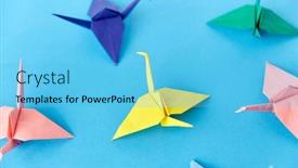  Presentation with craft - PPT theme featuring craft-hobby-and-creativity-concept background and a light blue colored foreground