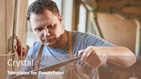  Presentation with apprentice - Slides consisting of craftsman-apprentice-with-a-tension background and a coral colored foreground