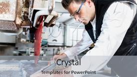  Presentation with diamond plate - Cool new theme with craftsman measuring stone plate backdrop and a light gray colored foreground