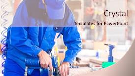  Presentation with compressed air - Presentation design enhanced with craftsman rivet metal with air background and a lemonade colored foreground