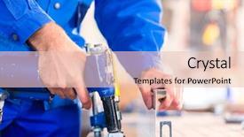  Presentation with compressed air - Presentation theme featuring craftsman rivet metal with air background and a lemonade colored foreground