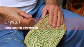  Presentation with craftsman - Audience pleasing slide deck consisting of craftsman-sewing-basket-esparto-grass backdrop and a red colored foreground