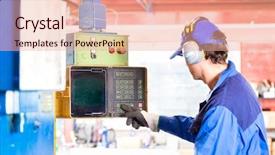  Presentation with metal forming - Colorful presentation enhanced with craftsman using and forming metal backdrop and a coral colored foreground