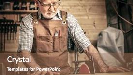  Presentation with craftsmanship - Audience pleasing PPT layouts consisting of craftsmanship - professional carpenter works backdrop and a  colored foreground