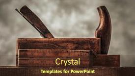  Presentation with craftsmanship - Slide deck featuring craftsmanship-concept-illustrated-by-carpentry background and a tawny brown colored foreground