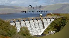  Presentation with water reservoir - Beautiful presentation theme featuring craig goch reservoir with water backdrop and a light blue colored foreground