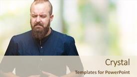  Presentation with kids hand prints paint - Amazing PPT layouts having cramped - young caucasian hipster man backdrop and a cream colored foreground