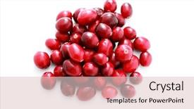  Presentation with cranberry juice - Cool new presentation theme with cranberry juice - fresh cranberries on white background backdrop and a lemonade colored foreground