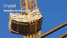  Presentation with dove - Theme consisting of crane and dove background and a ocean colored foreground