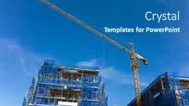  Presentation with crane - Audience pleasing slide set consisting of crane-is-used backdrop and a ocean colored foreground