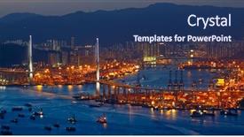  Presentation with city night - Theme enhanced with crane movements - freeway in night with cars background and a  colored foreground