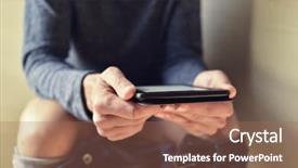 Presentation with reading - Audience pleasing presentation theme consisting of craps - detail of a young caucasian backdrop and a coral colored foreground