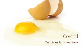 Presentation with crash - Beautiful PPT theme featuring crash egg isolated on a white background backdrop and a cream colored foreground
