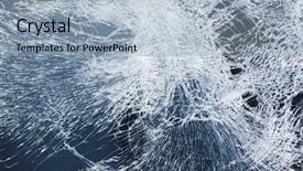  Presentation with crash - Slide deck enhanced with crash screen - broken display of industrial heavy background and a light blue colored foreground