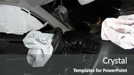  Presentation with crash - Slide deck featuring crash background and a dark gray colored foreground