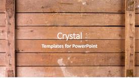  Presentation with old wooden door antique - Presentation theme enhanced with crate - background of old wooden box background and a coral colored foreground