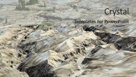 Presentation with landscape desert - PPT layouts with crater east java island indonesia background and a light gray colored foreground