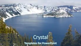  Presentation with wizard - Audience pleasing slides consisting of crater lake and wizard island backdrop and a ocean colored foreground