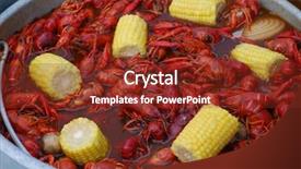  Presentation with boil - Beautiful presentation theme featuring crawfish boil backdrop and a tawny brown colored foreground