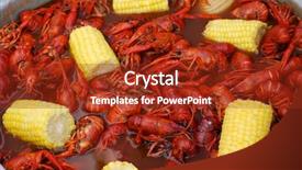  Presentation with louisiana - Presentation theme having crawfish from a louisiana cookout background and a tawny brown colored foreground