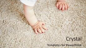 Presentation with childhood - Colorful theme enhanced with crawling on floor or carpet backdrop and a soft green colored foreground