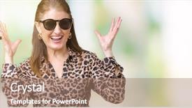  Presentation with rich - Presentation theme featuring crazy and amazed for success background and a coral colored foreground