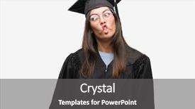  Presentation with comic face - PPT layouts with crazy and comical gesture funny background and a  colored foreground