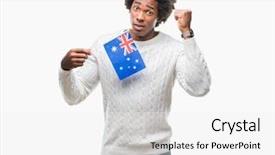  Presentation with grave marker american flag - Cool new theme with crazy and yelling with raise backdrop and a  colored foreground